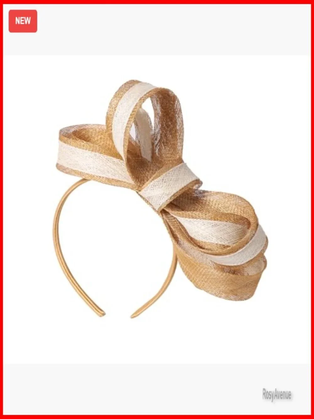 Sinamay Derby Hat with Bow for Weddings Parties Formal Events